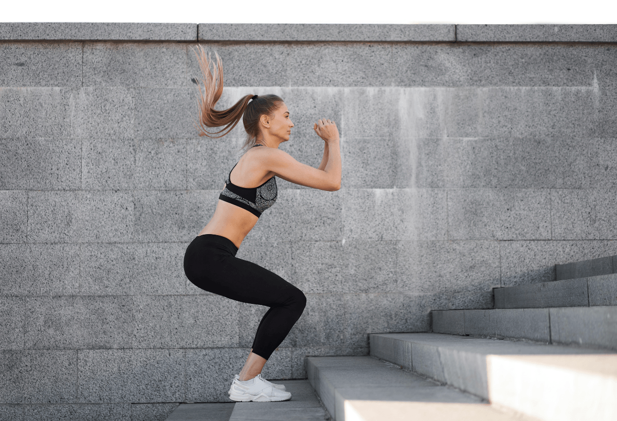 exercícios para perder barriga na academia, agachamento com pulo